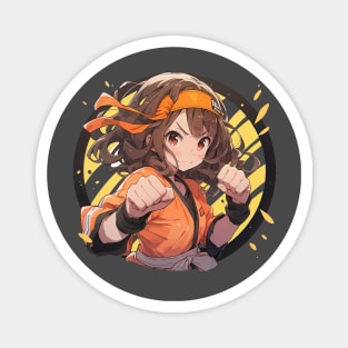 Fighting girl 1 Magnet